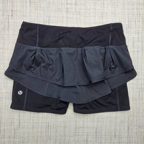 Lululemon Run Speed Squat Skirt Zipper Pocket Size 6